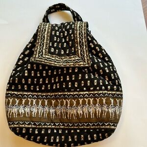 Vera Bradley Vintage Zebra Backpack Purse-Bag 2001 retired Print